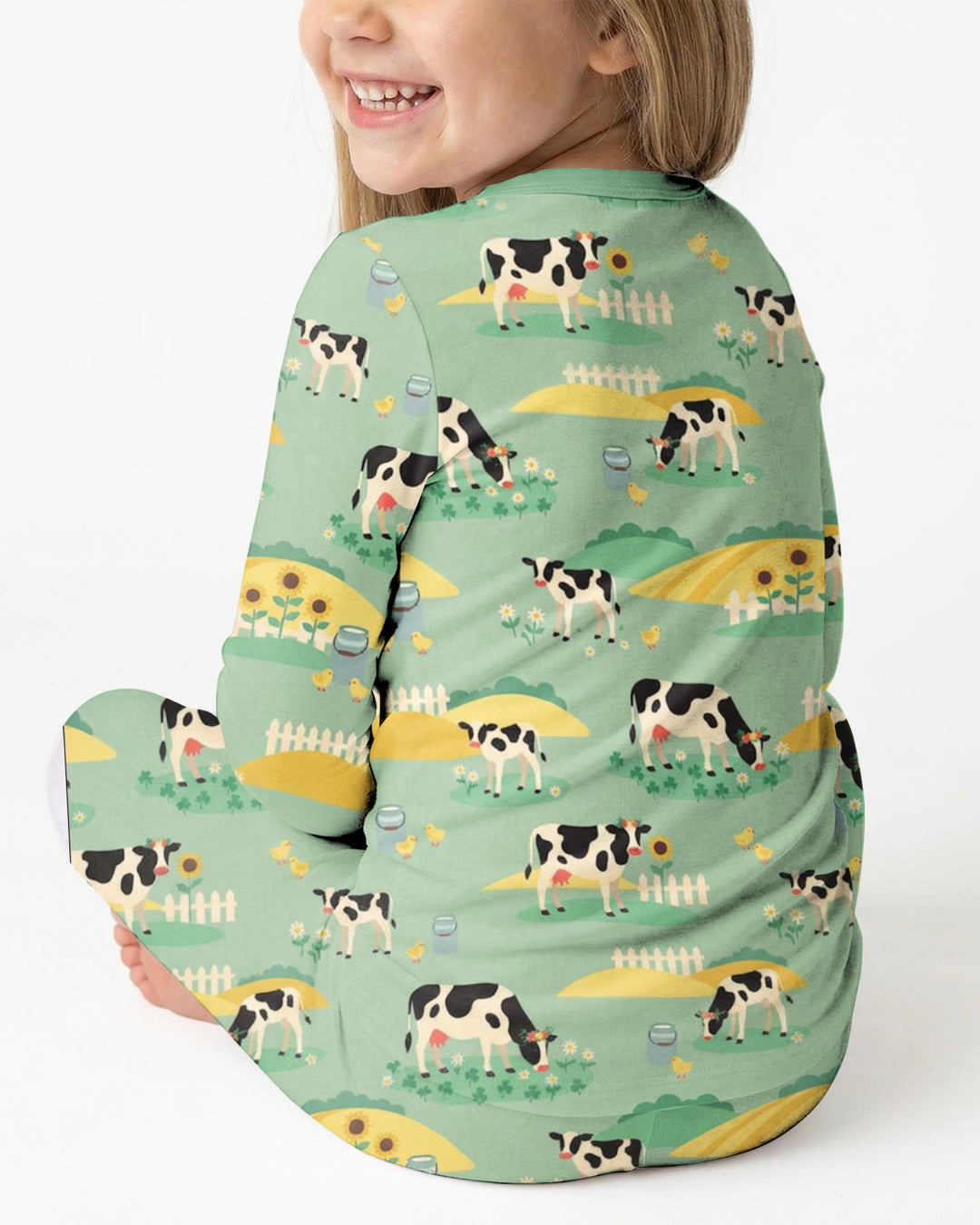 Pasture Sunlit Waltz Bamboo Two Piece Long Sleeve Pajama Set