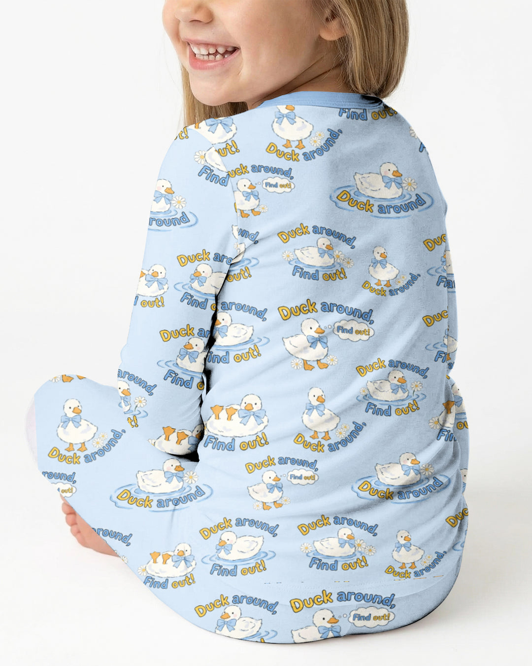 The Duck Around Bamboo Two Piece Long Sleeve Pajama Set