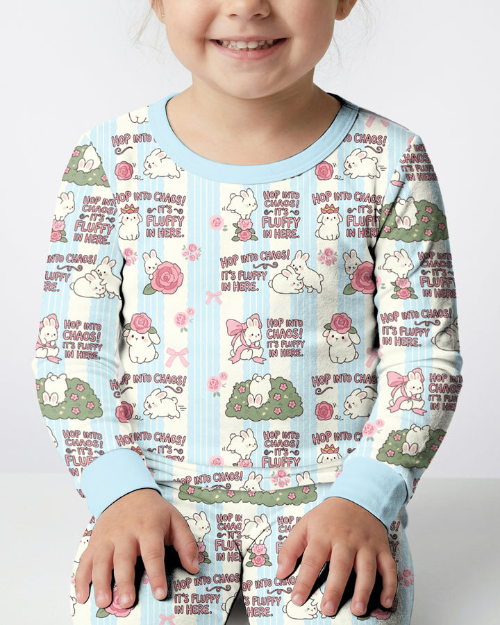 Hop Into Chaos Bamboo Two Piece Long Sleeve Pajama Set