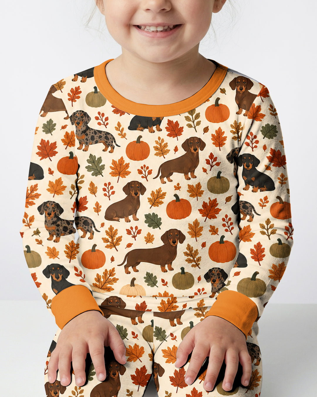 Short Legs Big Autumn Bamboo Two Piece Long Sleeve Pajama Set