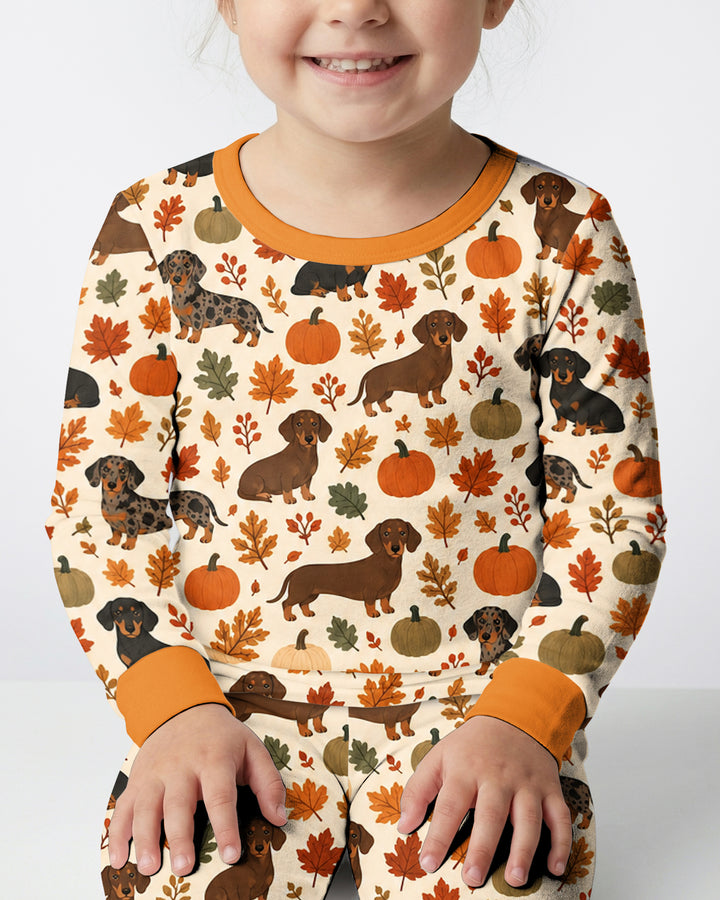 Short Legs Big Autumn Bamboo Two Piece Long Sleeve Pajama Set