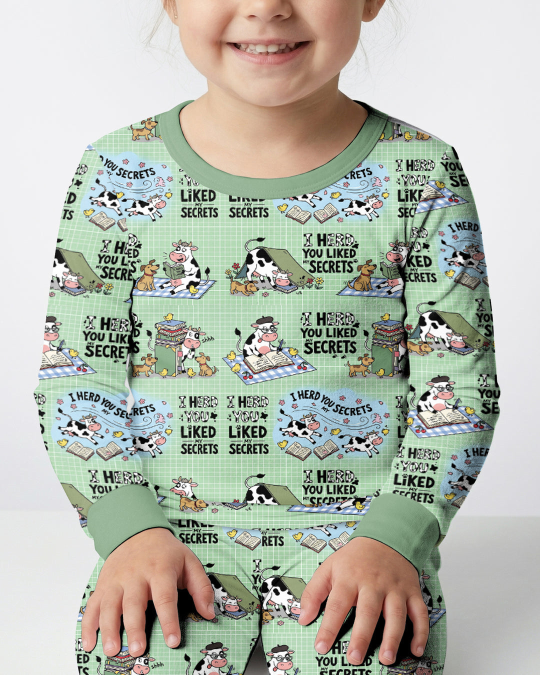 The Secret Gossip Club Bamboo Two Piece Long Sleeve Pajama Set