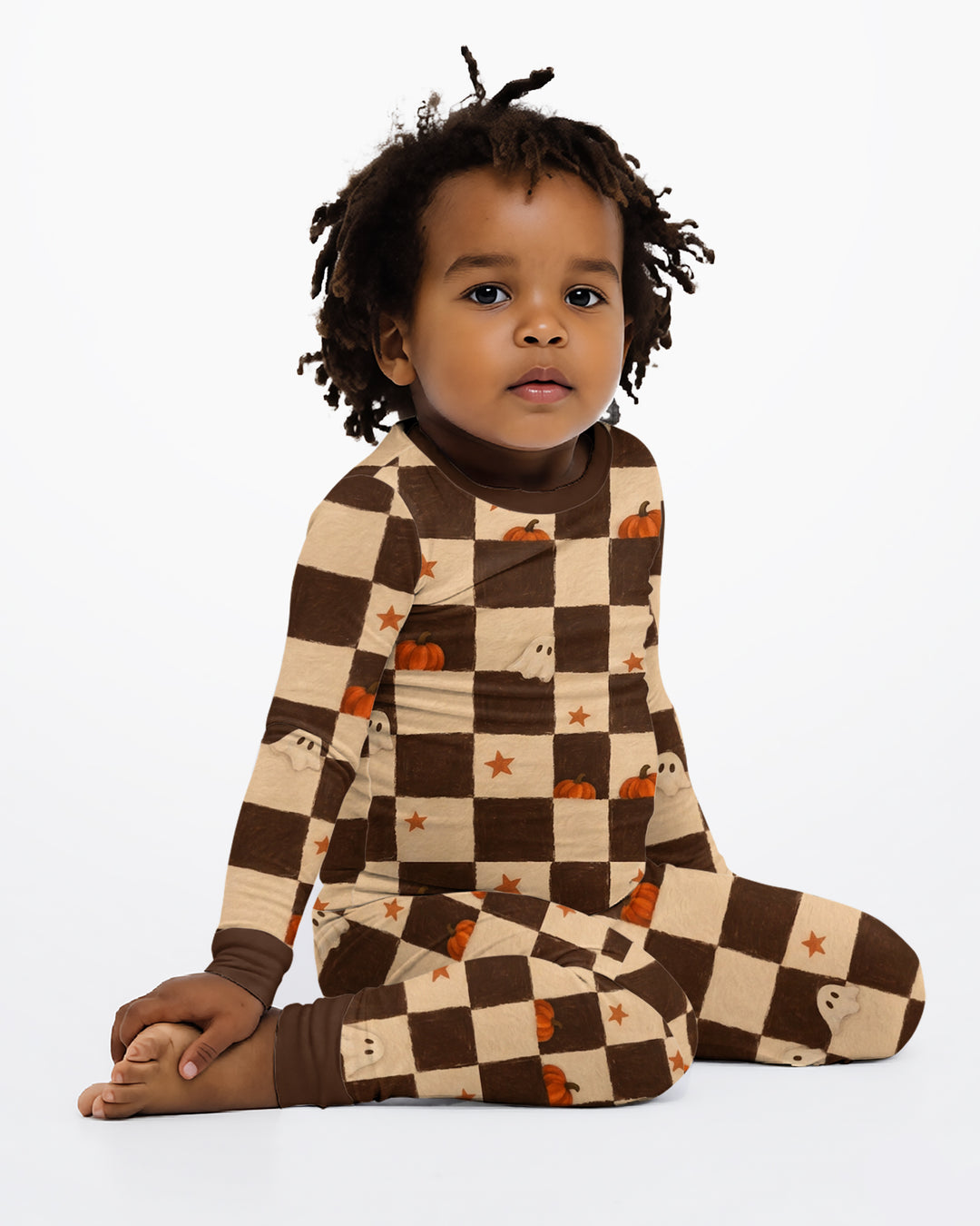 Spooky Hide And Seek Bamboo Two Piece Long Sleeve Pajama Set