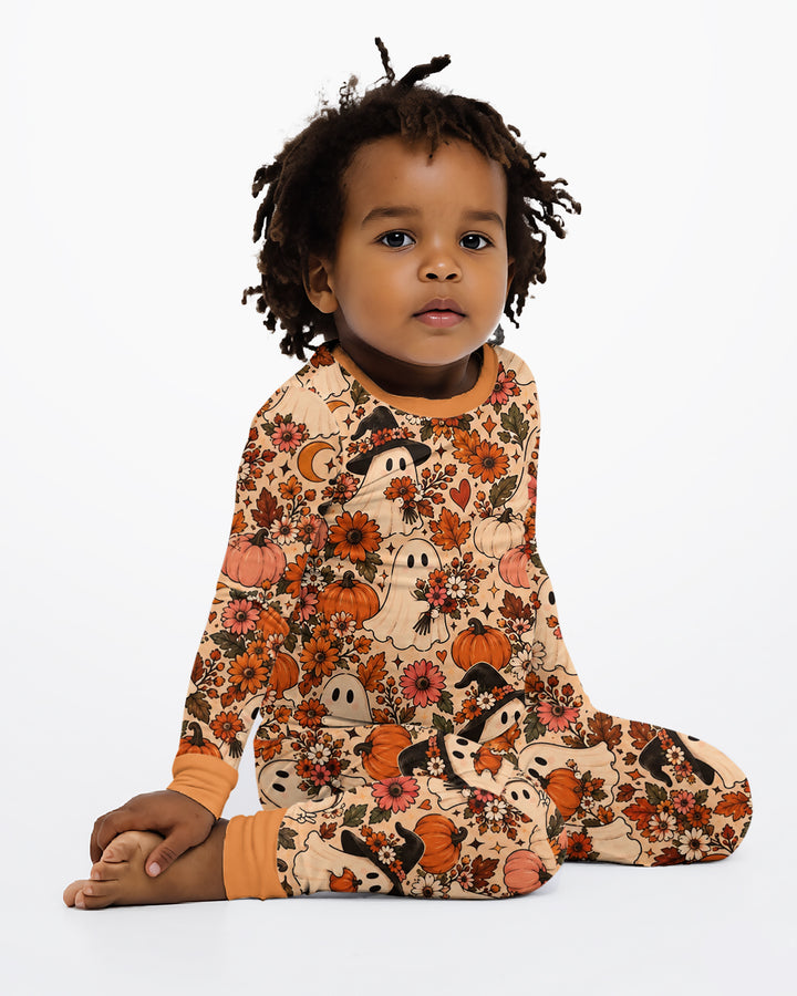Guess Who Is A Romantic Ghost Bamboo Two Piece Long Sleeve Pajama Set