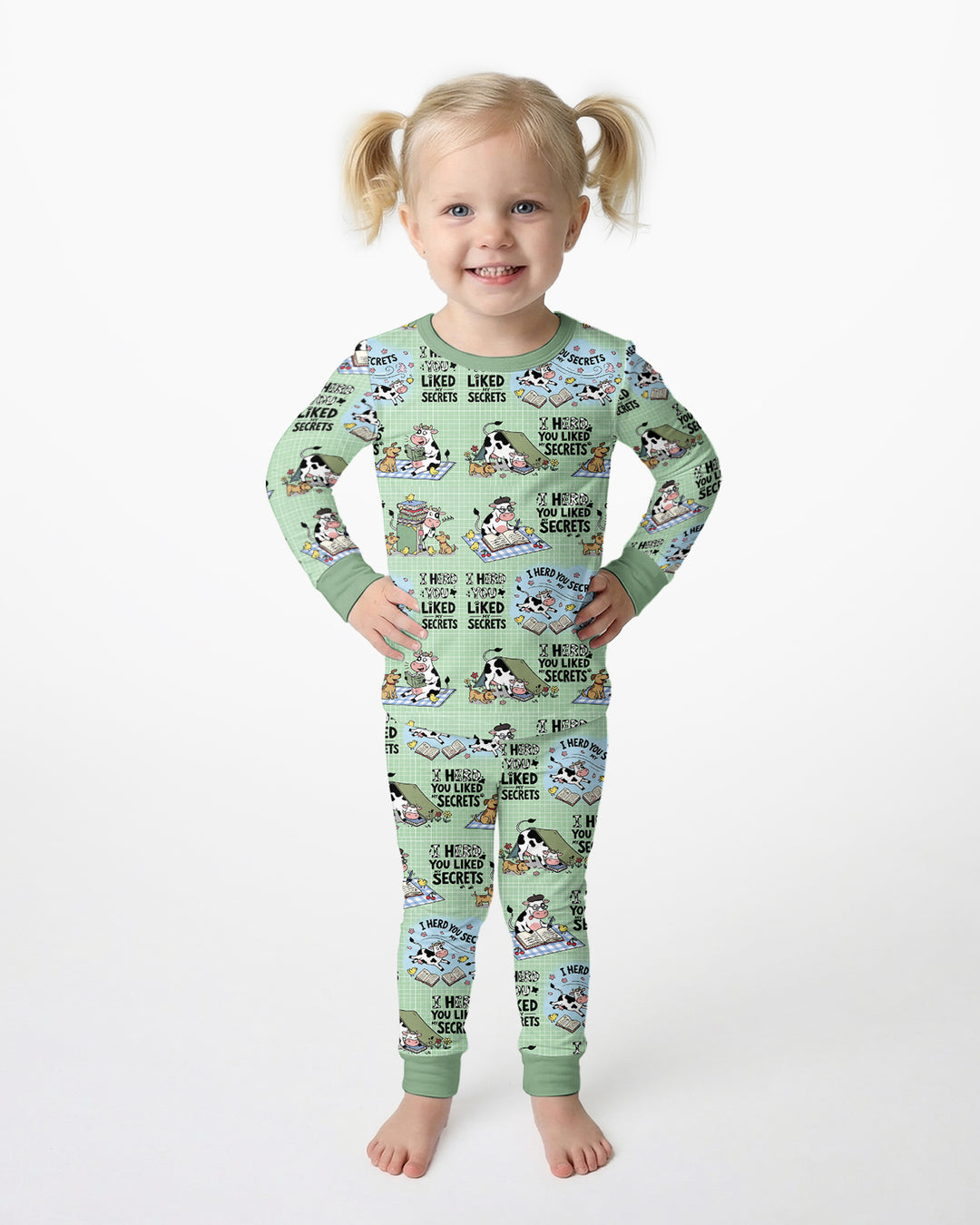 The Secret Gossip Club Bamboo Two Piece Long Sleeve Pajama Set