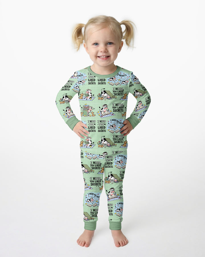 The Secret Gossip Club Bamboo Two Piece Long Sleeve Pajama Set
