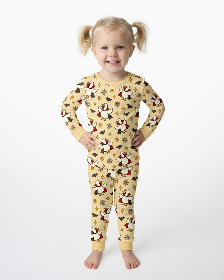 Count Duckula Candy Rush Bamboo Two Piece Long Sleeve Pajama Set