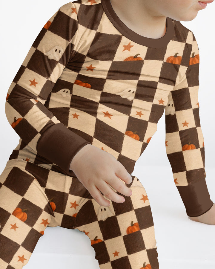 Spooky Hide And Seek Bamboo Two Piece Long Sleeve Pajama Set
