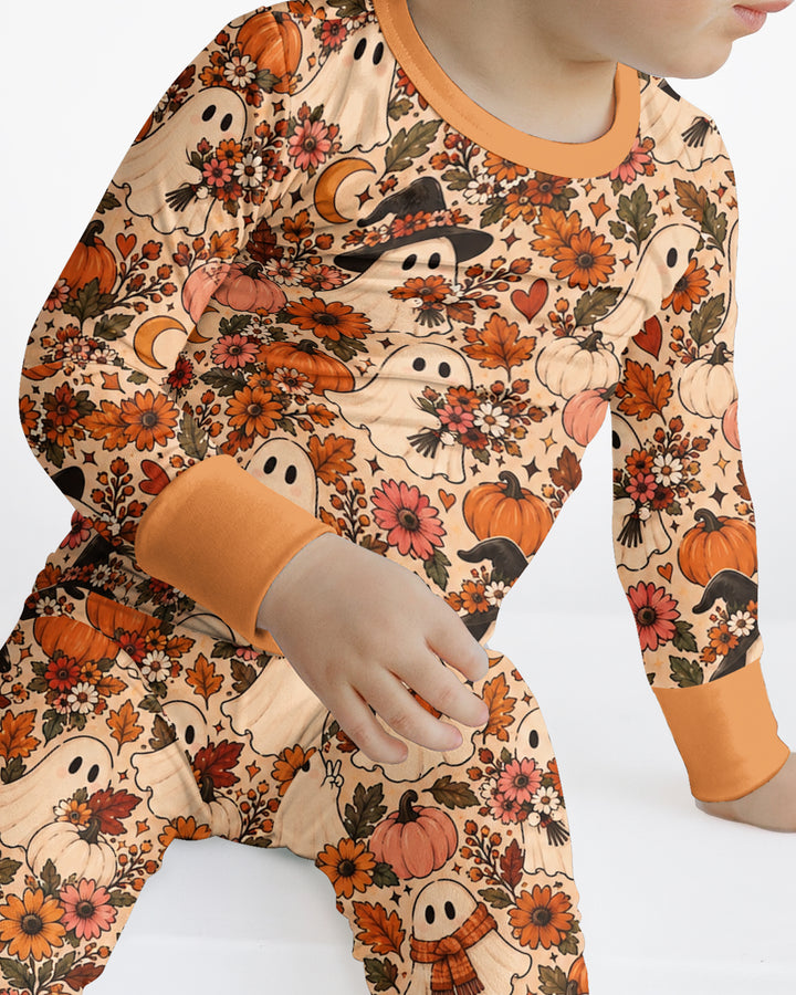 Guess Who Is A Romantic Ghost Bamboo Two Piece Long Sleeve Pajama Set