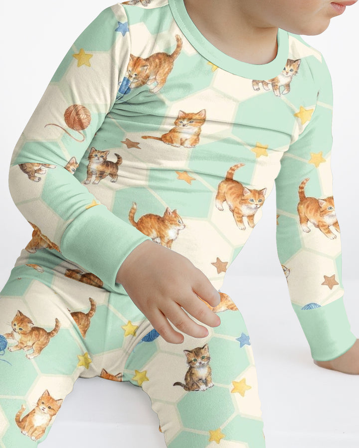 Guess Who Found The Yarn Bamboo Two Piece Long Sleeve Pajama Set