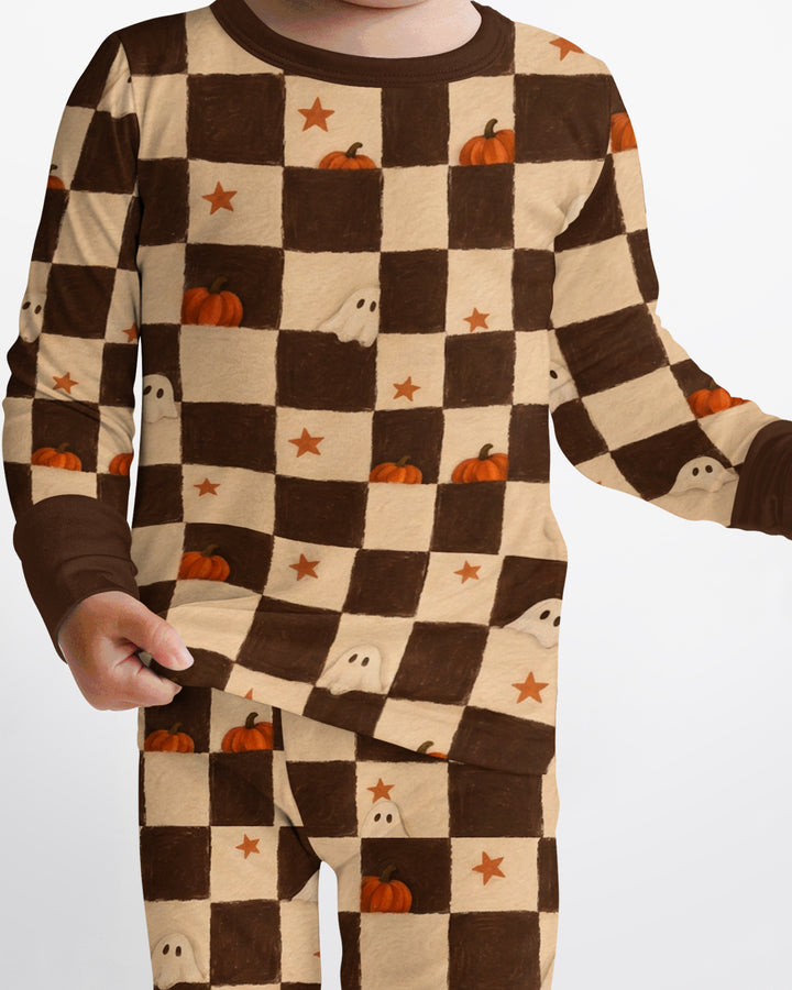 Spooky Hide And Seek Bamboo Two Piece Long Sleeve Pajama Set