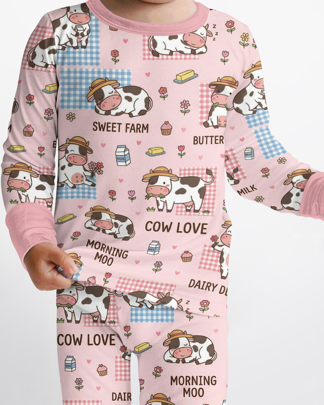 Drowned In Buttercream Bamboo Two Piece Long Sleeve Pajama Set