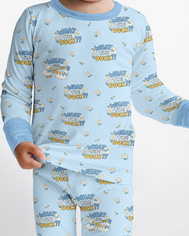 What The Duck?! Bamboo Two Piece Long Sleeve Pajama Set
