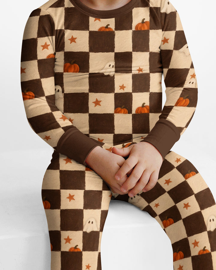 Spooky Hide And Seek Bamboo Two Piece Long Sleeve Pajama Set