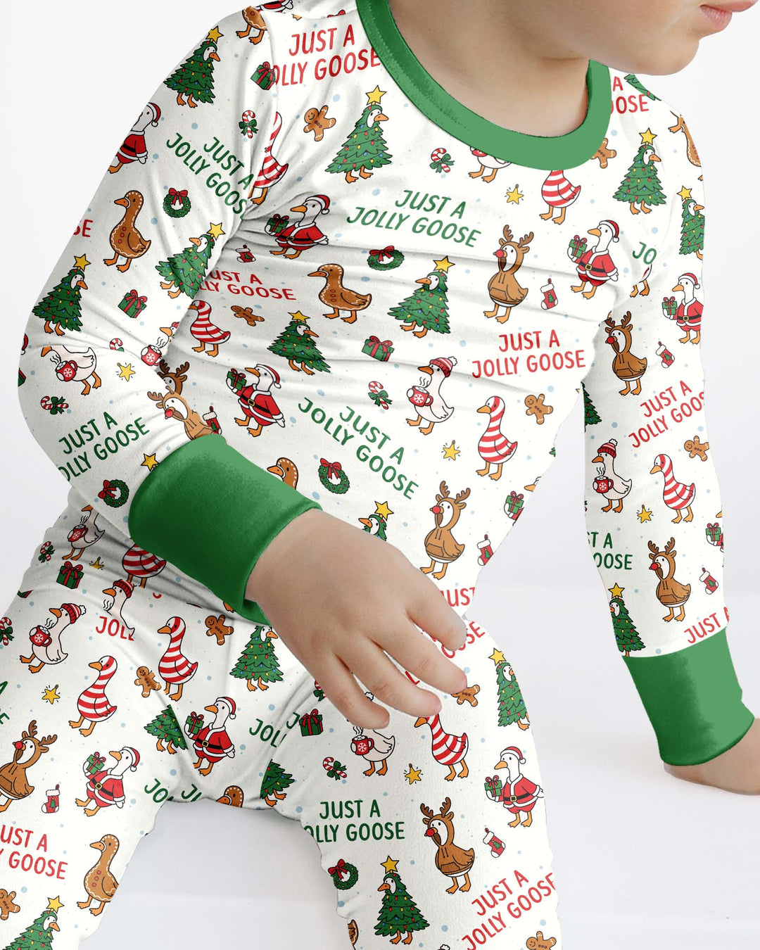 Just A Jolly Goose Bamboo Two Piece Long Sleeve Pajama Set