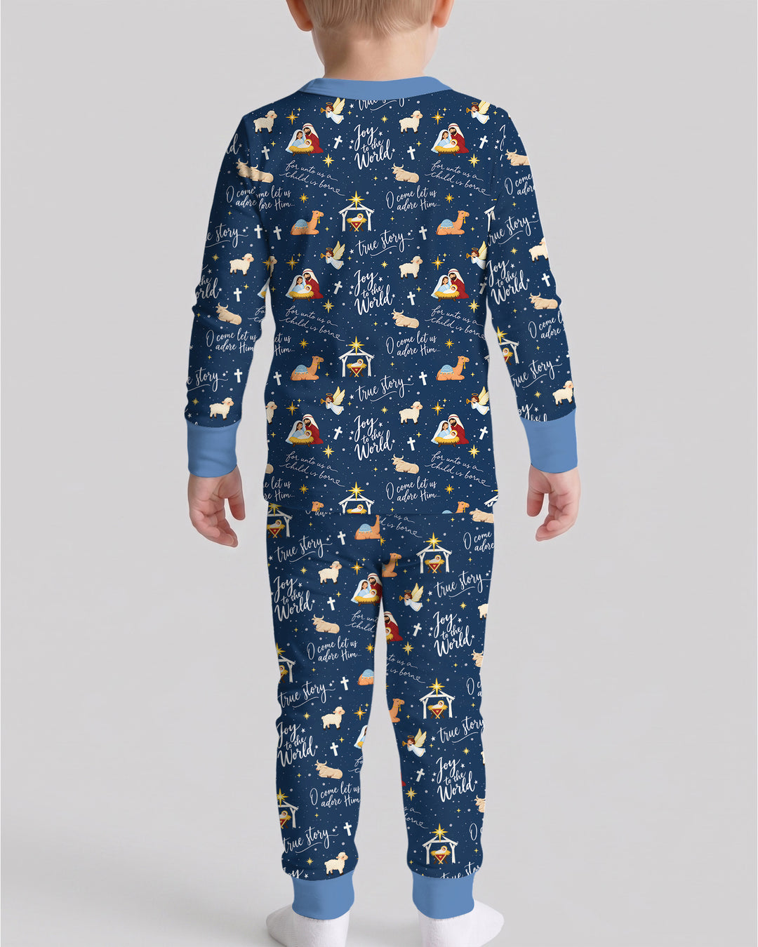 Joy To The World Bamboo Two Piece Long Sleeve Pajama Set