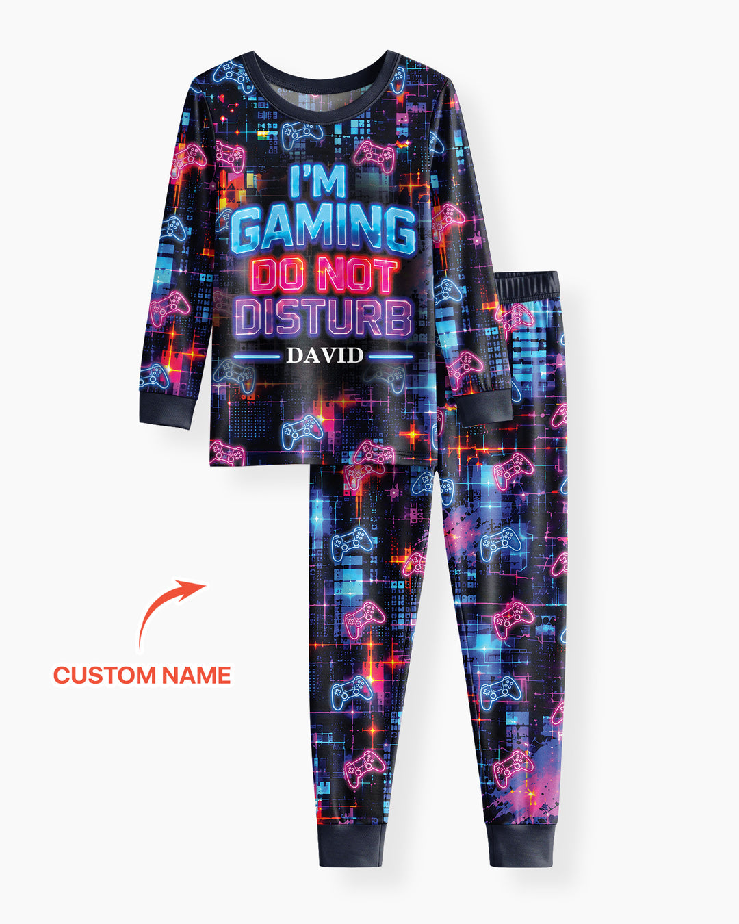 Game Mode On Bamboo Two Piece Long Sleeve Pajama Set
