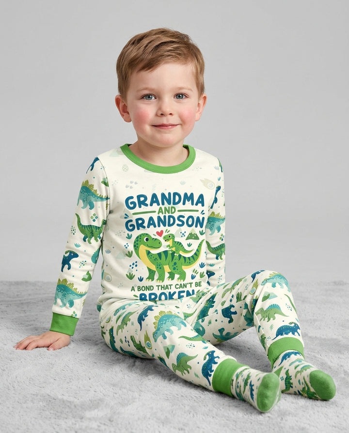 Personalized A Bond That Can't Be Broken Bamboo Two Piece Long Sleeve Pajama Set