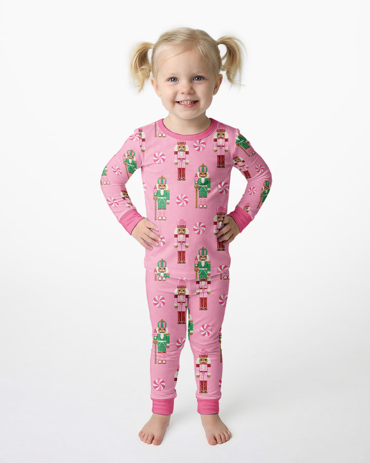 Pink Nutcracker Dreams Bamboo Two Piece Long Sleeve Pajama Set