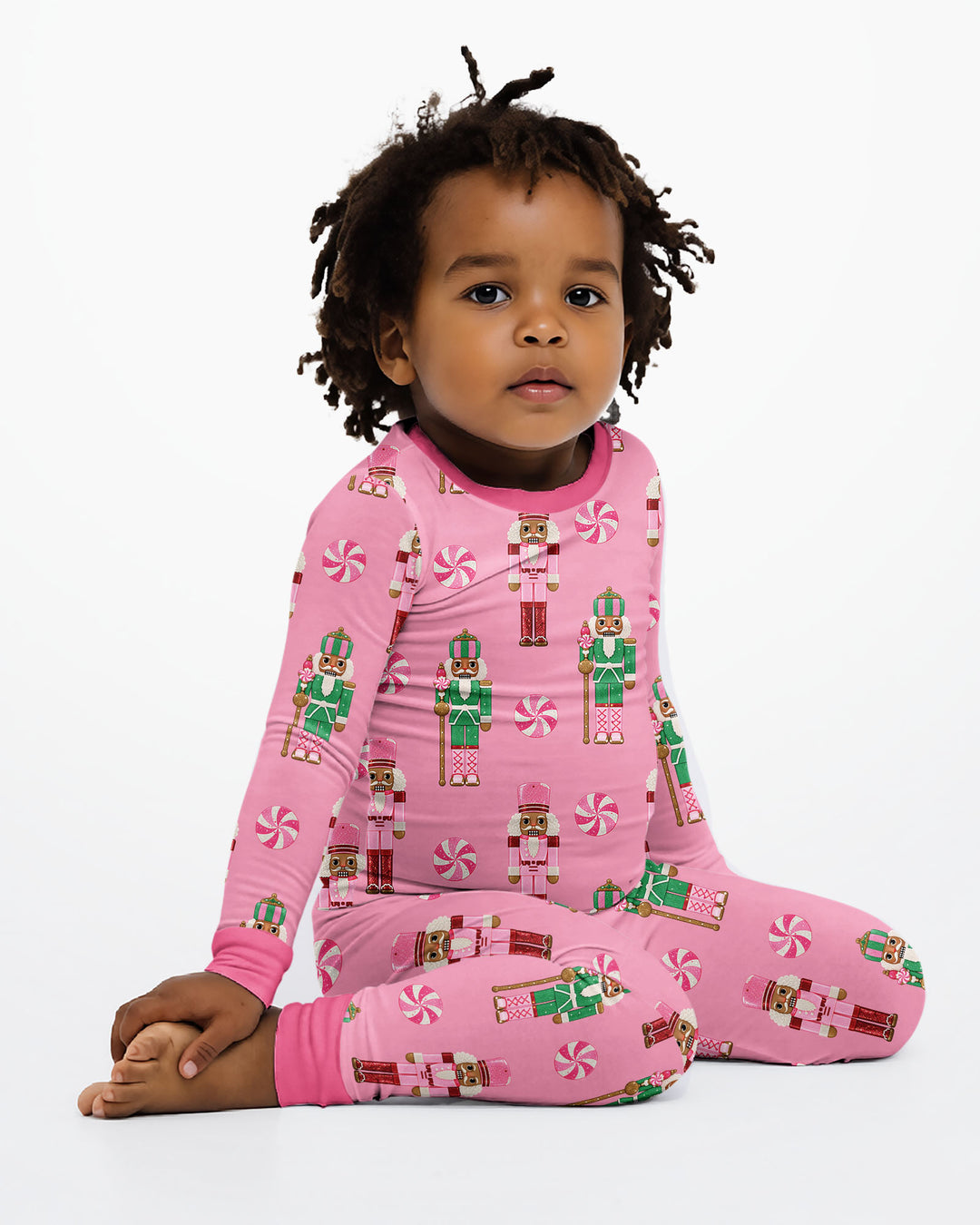 Pink Nutcracker Dreams Bamboo Two Piece Long Sleeve Pajama Set