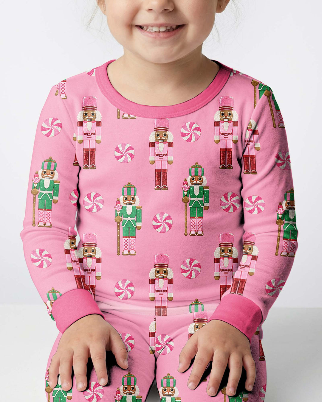 Pink Nutcracker Dreams Bamboo Two Piece Long Sleeve Pajama Set
