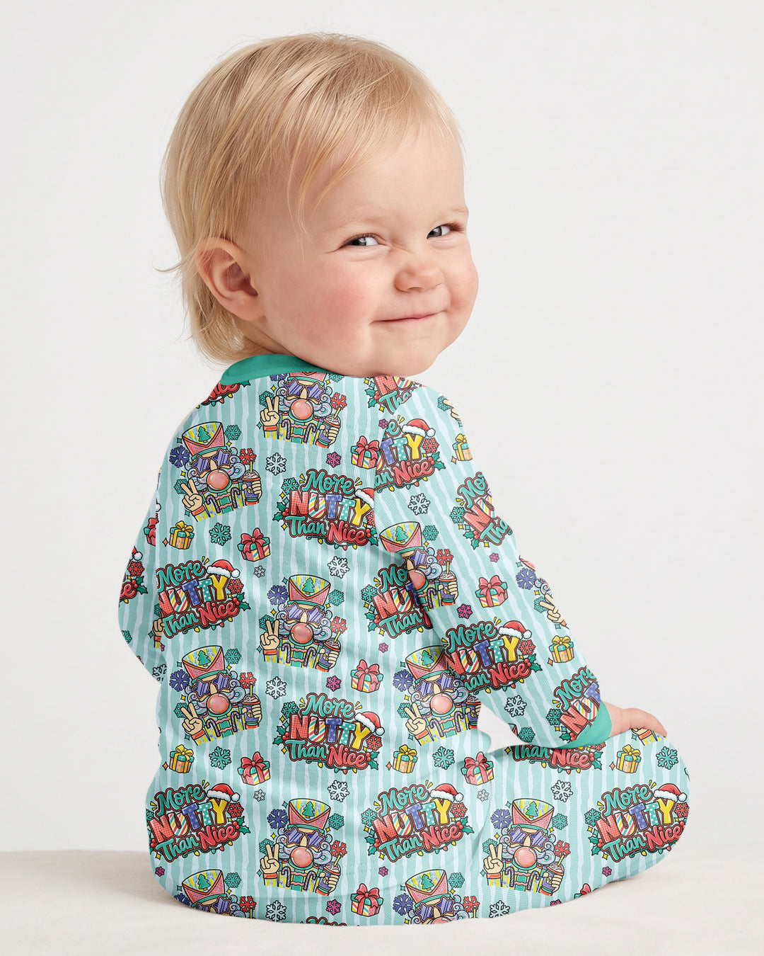 More Nutty Than Nice Bamboo Two Piece Long Sleeve Pajama Set
