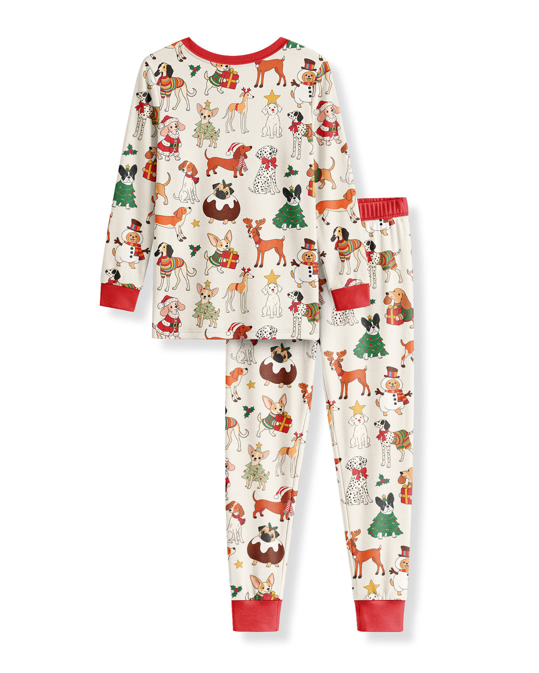 Santa Paws Parade Bamboo Two Piece Long Sleeve Pajama Set