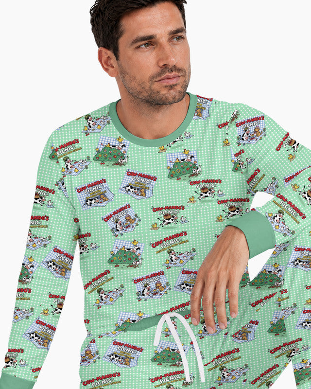 Mission Im-moo-sible Bamboo Men Pajama Set
