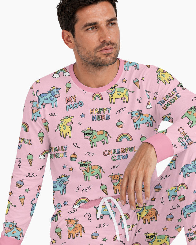 Not Your Ordinary Cow Bamboo Men Pajama Set