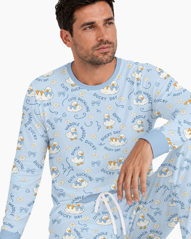 Happy Ducky Day Bamboo Men Pajama Set