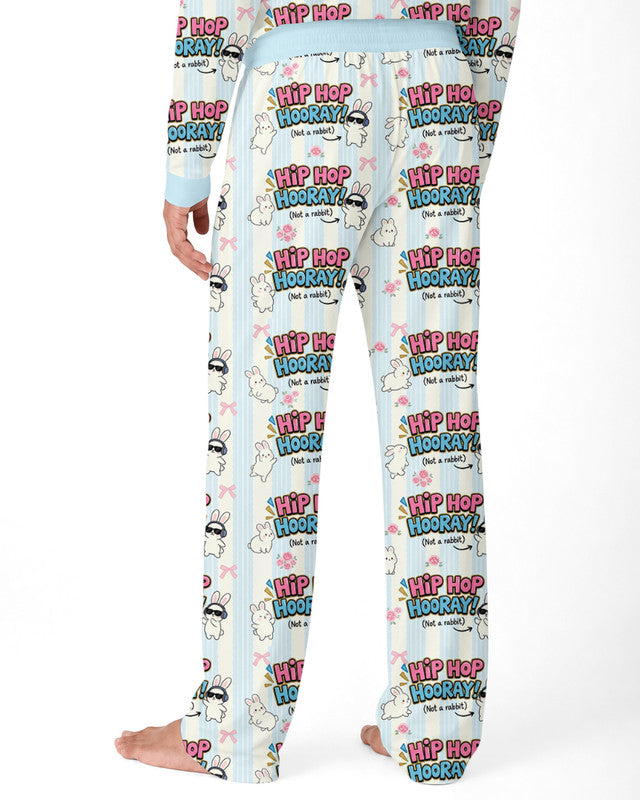 Hip Hop Bunny Bamboo Men Pajama Set
