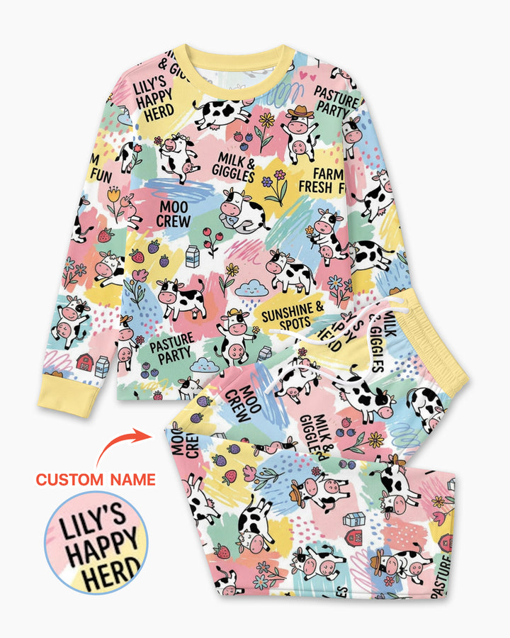 Custom Name Can’t Keep Us In The Barn Bamboo Men Pajama Set