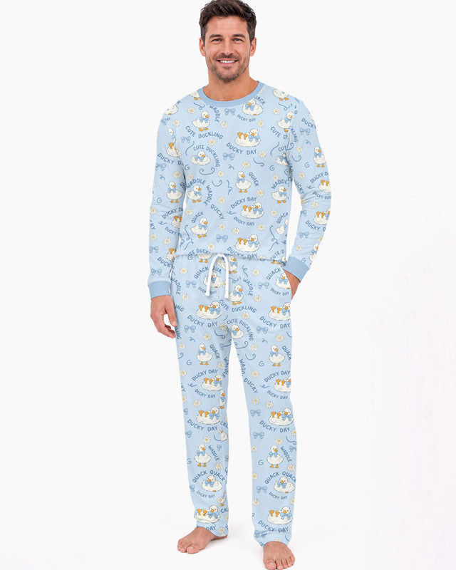 Happy Ducky Day Bamboo Men Pajama Set