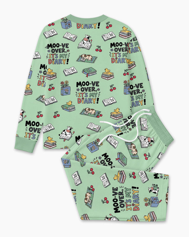 Moove Over Its My Diary Bamboo Men Pajama Set