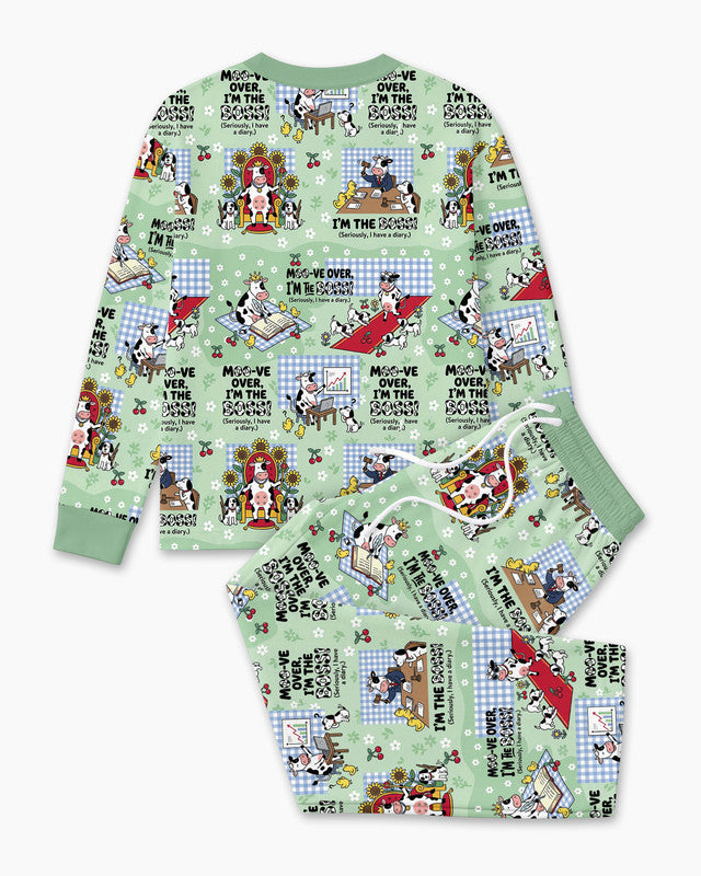 Moove Over Im The Boss Bamboo Men Pajama Set