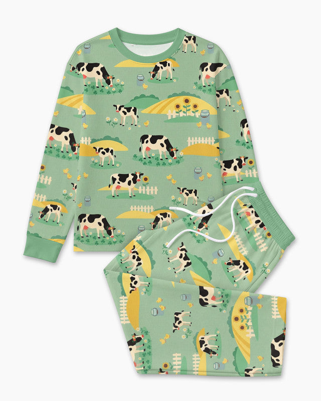 Pasture Sunlit Waltz Bamboo Men Pajama Set