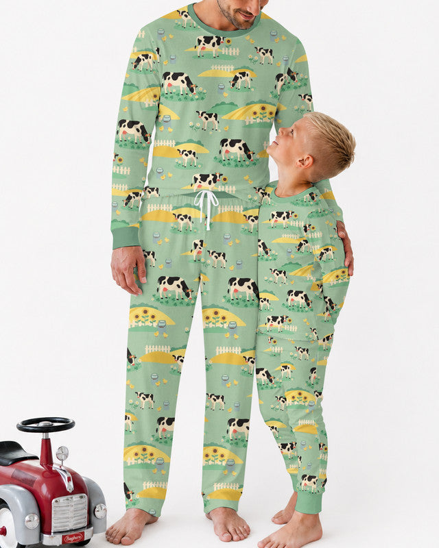 Pasture Sunlit Waltz Bamboo Men Pajama Set
