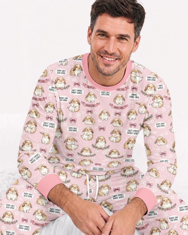 Sweet Bunny Worlds Bamboo Men Pajama Set