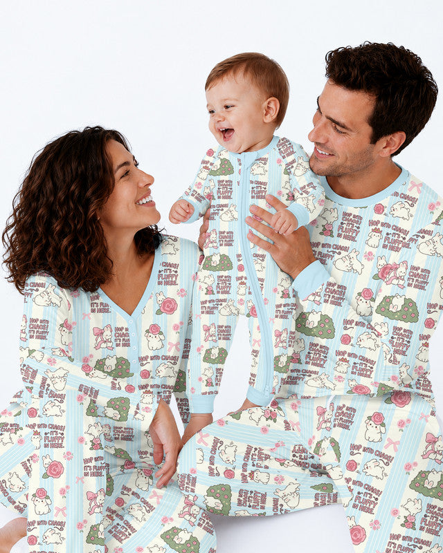 Hop Into Chaos Bamboo Men Pajama Set