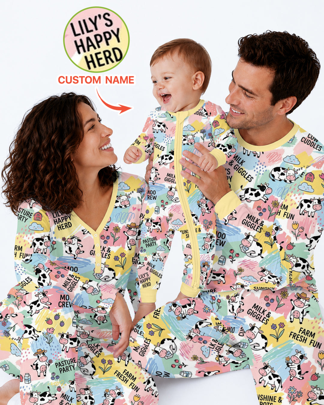 Custom Name Can’t Keep Us In The Barn Bamboo Men Pajama Set