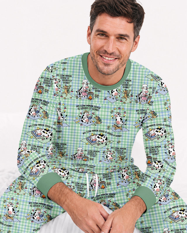 Common Sense Is Udderly Gone Bamboo Men Pajama Set