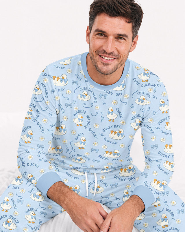 Happy Ducky Day Bamboo Men Pajama Set