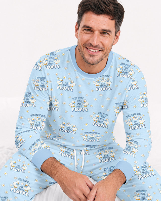 Not Fat Just Fluffy Bamboo Men Pajama Set