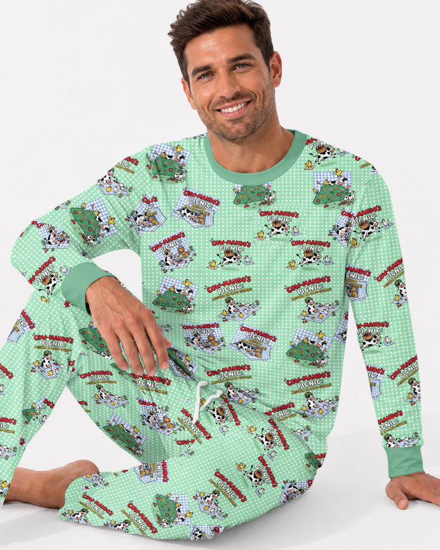 Mission Im-moo-sible Bamboo Men Pajama Set