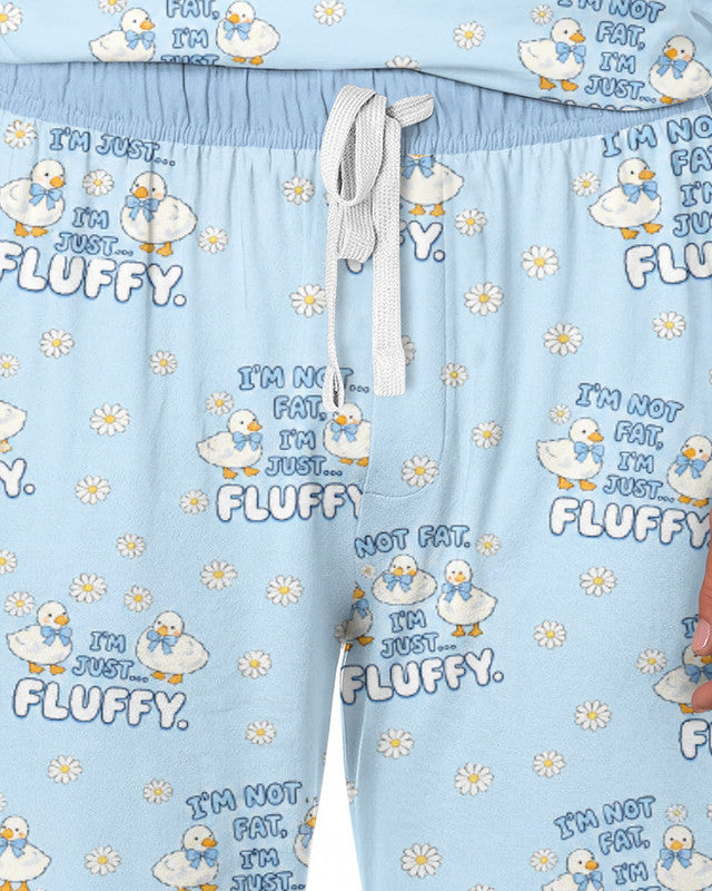 Not Fat Just Fluffy Bamboo Men Pajama Set