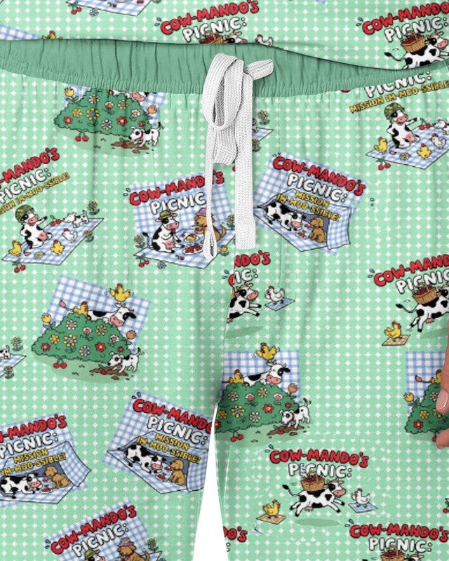 Mission Im-moo-sible Bamboo Men Pajama Set