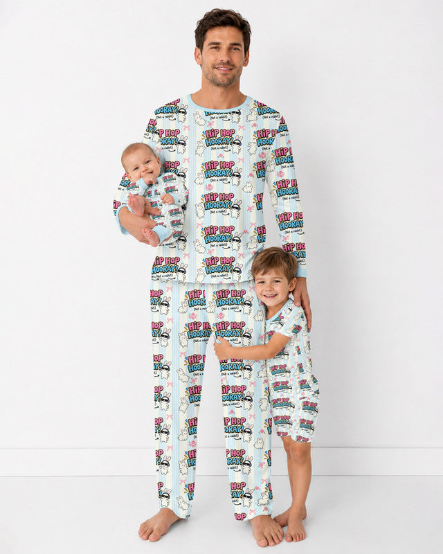 Hip Hop Bunny Bamboo Men Pajama Set