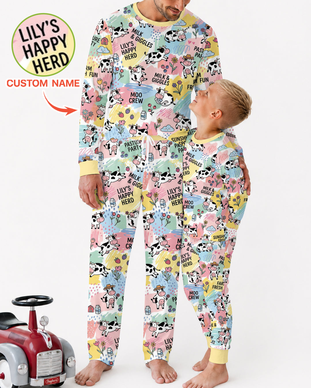 Custom Name Can’t Keep Us In The Barn Bamboo Men Pajama Set