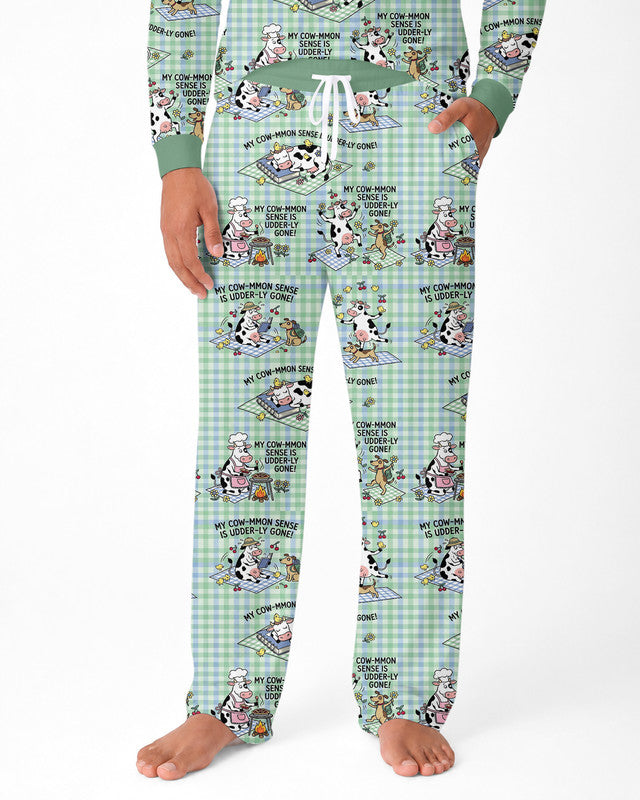 Common Sense Is Udderly Gone Bamboo Men Pajama Set