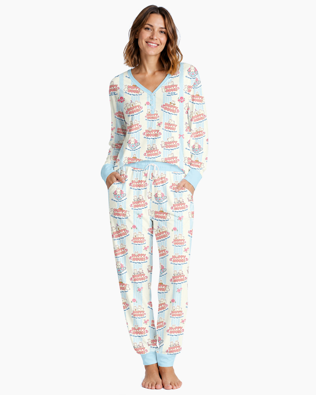 Hoppy Hour Bamboo Women Pajama Set